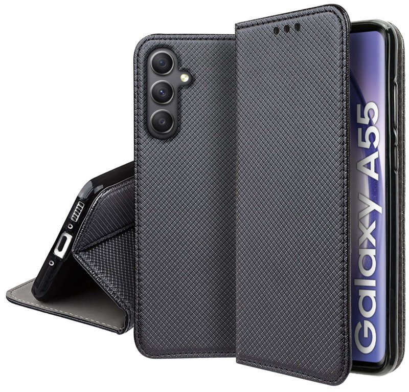 etui-do-samsung-galaxy-a55-5g-czarne-zamykane-ze-szklem
