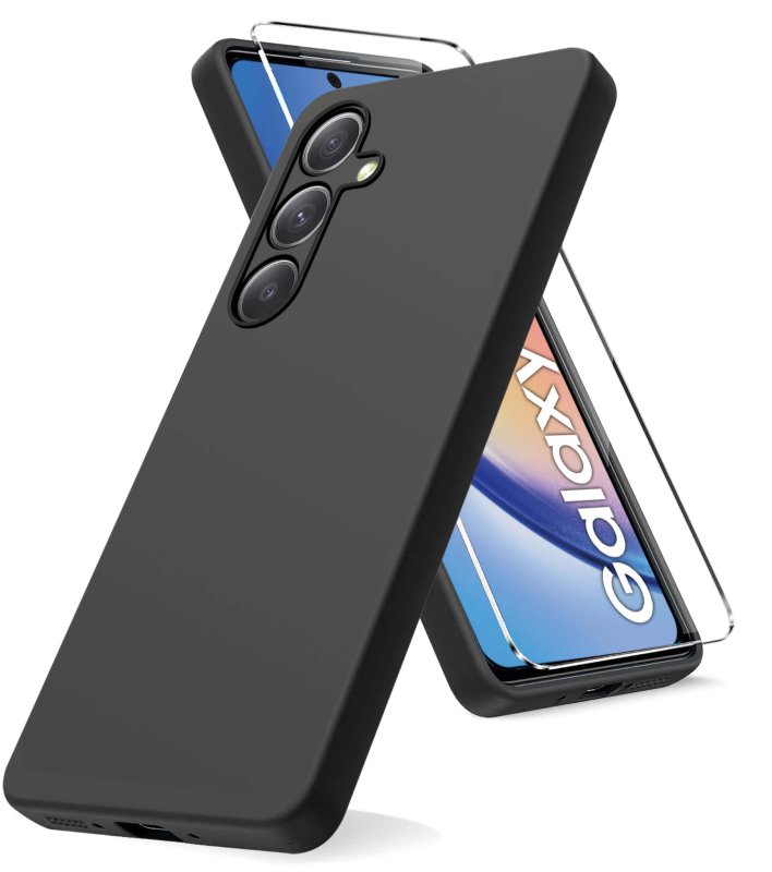 nakładka-do-samsung-galaxy-a55-5g-czarne-matowe-ze-szklem