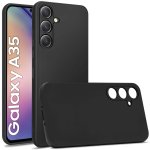 Etui do Samsung Galaxy A35 5G czarne matowe ze szkłem
