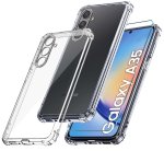 Etui do Samsung Galaxy A35 5G przeźroczyste ze szkłem