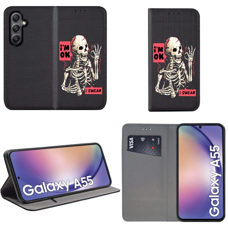 etui-do-samsung-galaxy-a55-5g-zamykane-malowane-wzor-ze-szklem