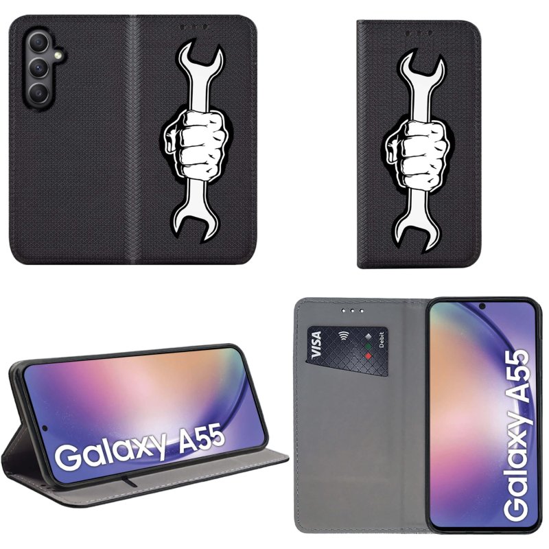 etui-do-samsung-galaxy-a55-5g-zamykane-malowane-wzor-ze-szklem