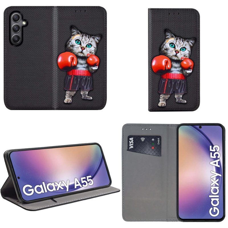 etui-do-samsung-galaxy-a55-5g-zamykane-malowane-wzor-ze-szklem