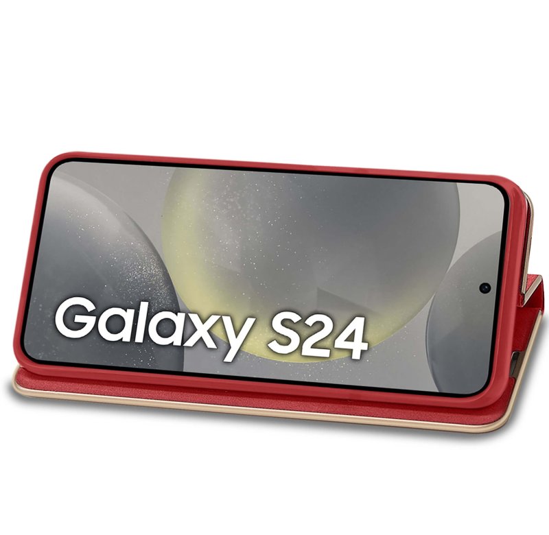 etui-do-samsung-galaxy-s24-eleganckie-zamykane-czerwone-ze-szklem