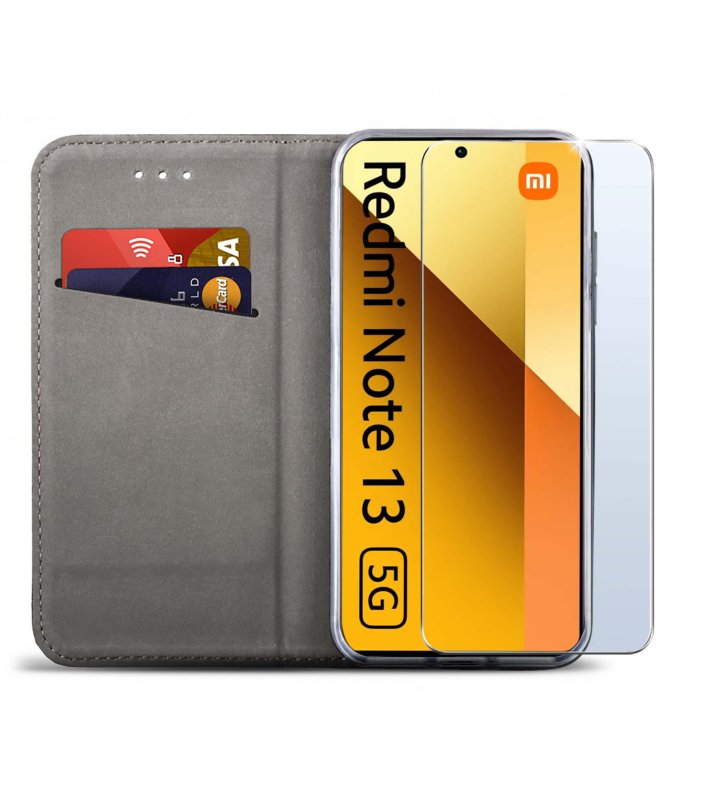 etui-do-xiaomi-redmi-note-13-5g-granatowe-zamykane-ze-szklem