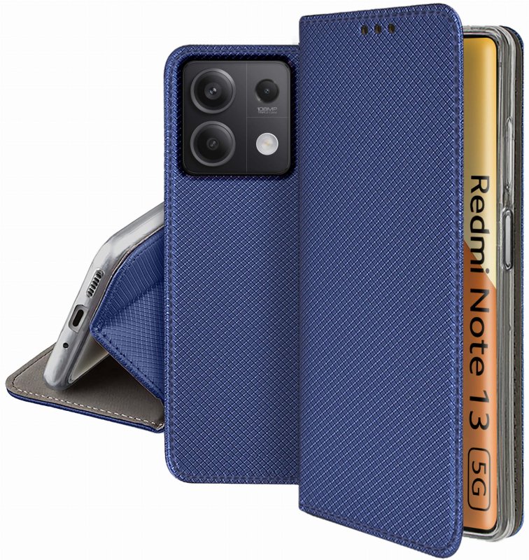 etui-do-xiaomi-redmi-note-13-5g-granatowe-zamykane-ze-szklem
