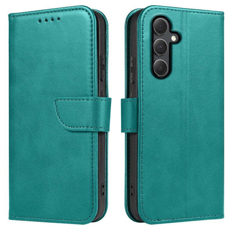 etui-do-samsung-galaxy-s23-fe-skorzane-z-klapka-turkusowe-ze-szklem