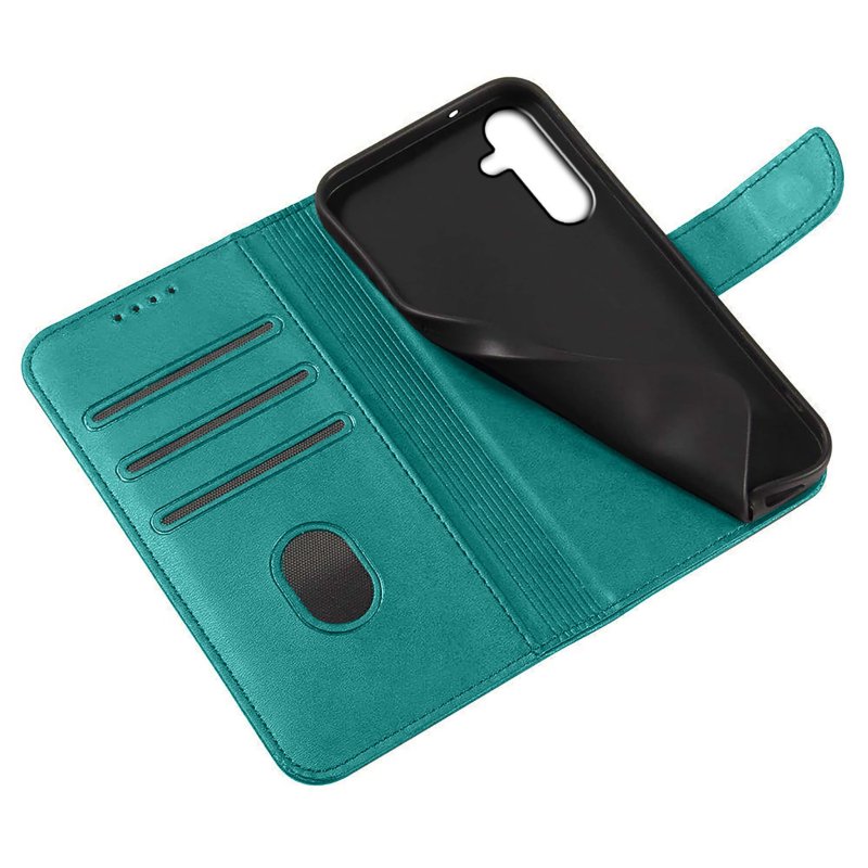 etui-do-samsung-galaxy-s23-fe-skorzane-z-klapka-turkusowe-ze-szklem