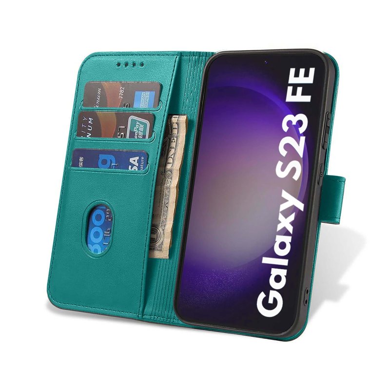 etui-do-samsung-galaxy-s23-fe-skorzane-z-klapka-turkusowe-ze-szklem