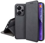 Etui do Xiaomi Redmi Note 13 Pro+ Plus czarne zamykane