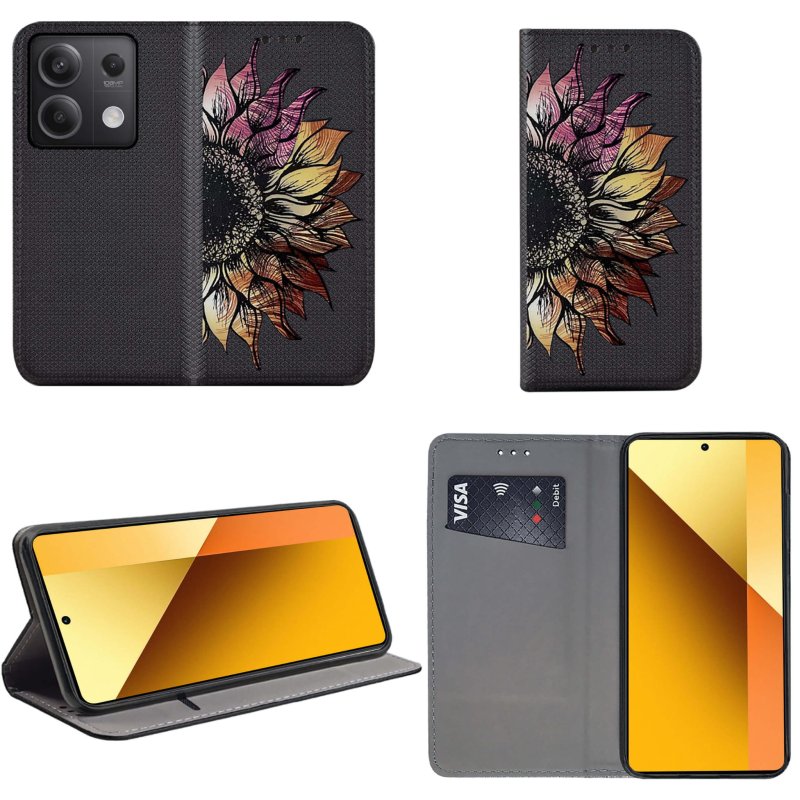etui-do-xiaomi-redmi-note-13-pro-plus-zamykane-malowane-wzor-kwiat