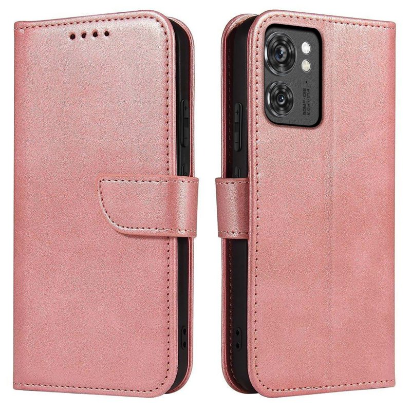 etui-do-motorola-moto-edge-40-skorzane-klapka-rozowe