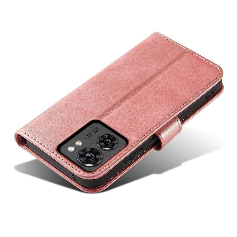 etui-do-motorola-moto-edge-40-skorzane-klapka-rozowe