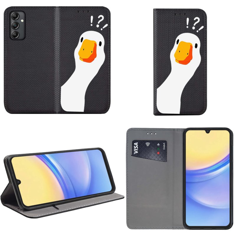 case-do-samsung-galaxy-m15-5g-zamykane-malowane-wzor-ze-szklem