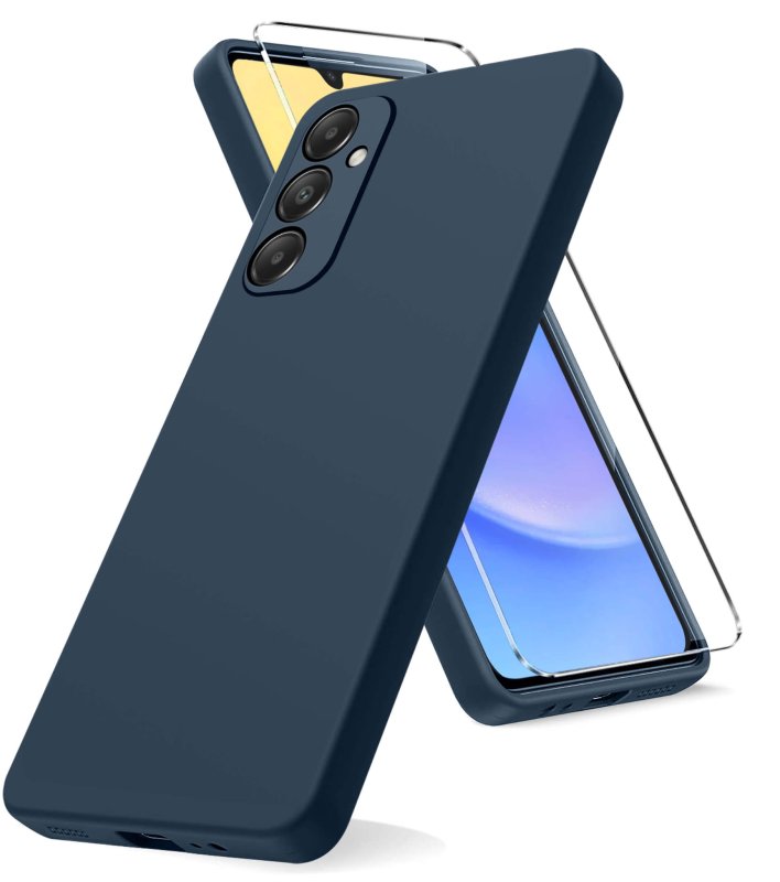case-do-samsung-galaxy-m15-5g-granatowe-matowe-ze-szklem