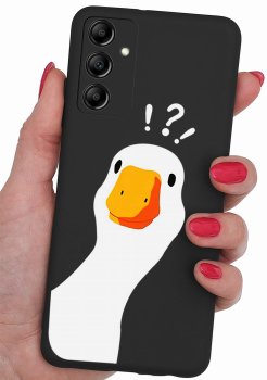 Etui do Samsung Galaxy M15 5G malowane wzór gęś ze szkłem