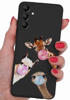 Etui do Samsung Galaxy M15 5G malowane wzór zwierzęta ze szkłem