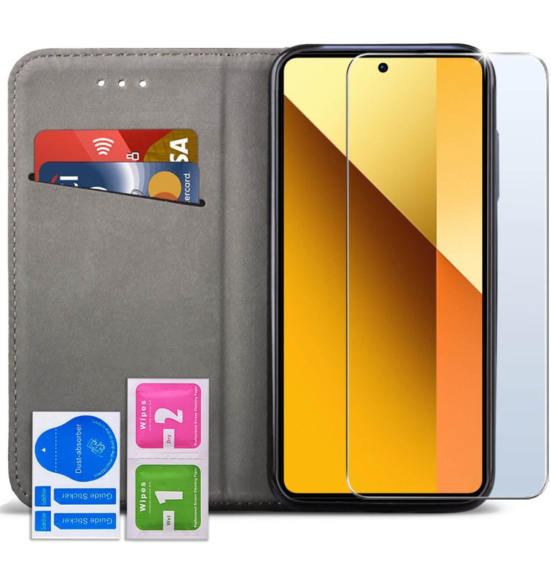 etui-do-xiaomi-redmi-note-13-5g-czarne-magnetyczne-zamykane-ze-szklem