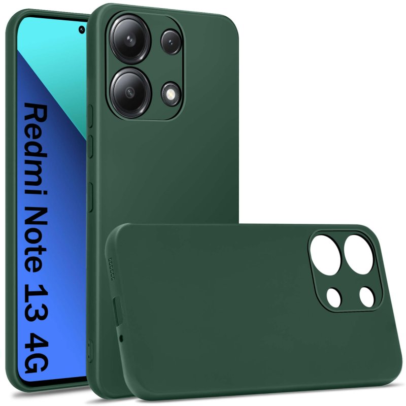 etui-do-xiaomi-redmi-note-13-zielone-matowe-ze-szklem