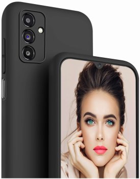 Etui do Samsung Galaxy M15 5G czarne silikonowe ze szkłem