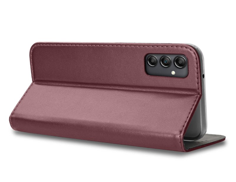 case-do-samsung-galaxy-m15-5g-burgundowe-magnetyczne-zamykane-ze-szklem