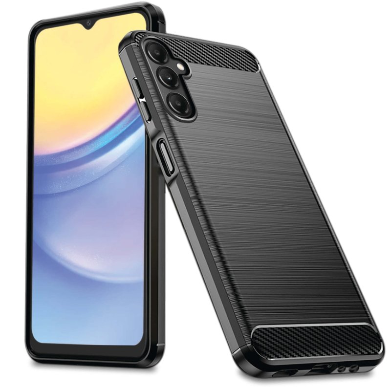 etui-do-samsung-galaxy-m15-5g-czarne-carbon-ze-szklem