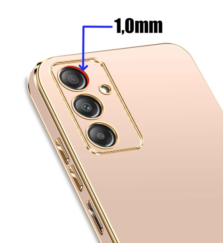 etui-do-samsung-galaxy-a05s-ze-zlota-ramka-rozowe-ze-szklem