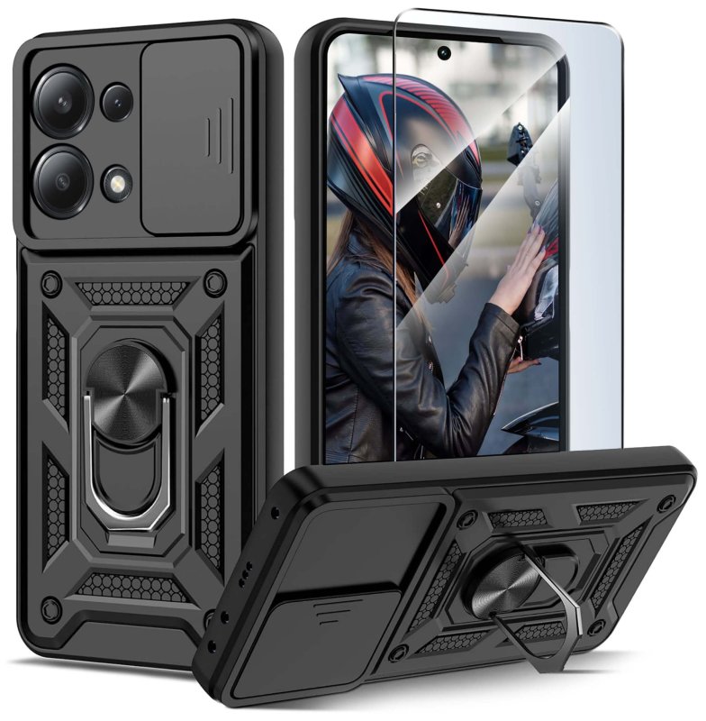 etui-do-xiaomi-redmi-note-13-4g-pancerne-ring-z-oslona-na-aparat-czarne-ze-szklem