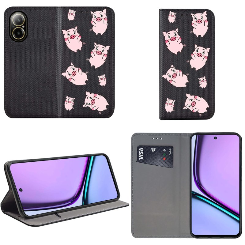 etui-do-realme-c67-zamykane-malowane-wzor-ze-szklem