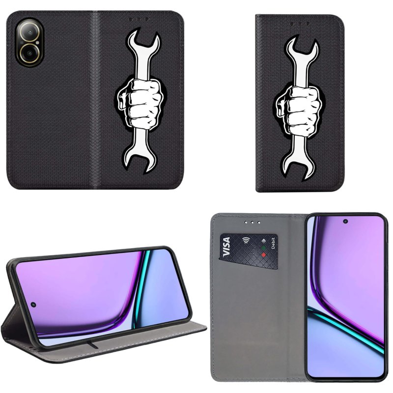 etui-do-realme-c67-zamykane-malowane-wzor-ze-szklem