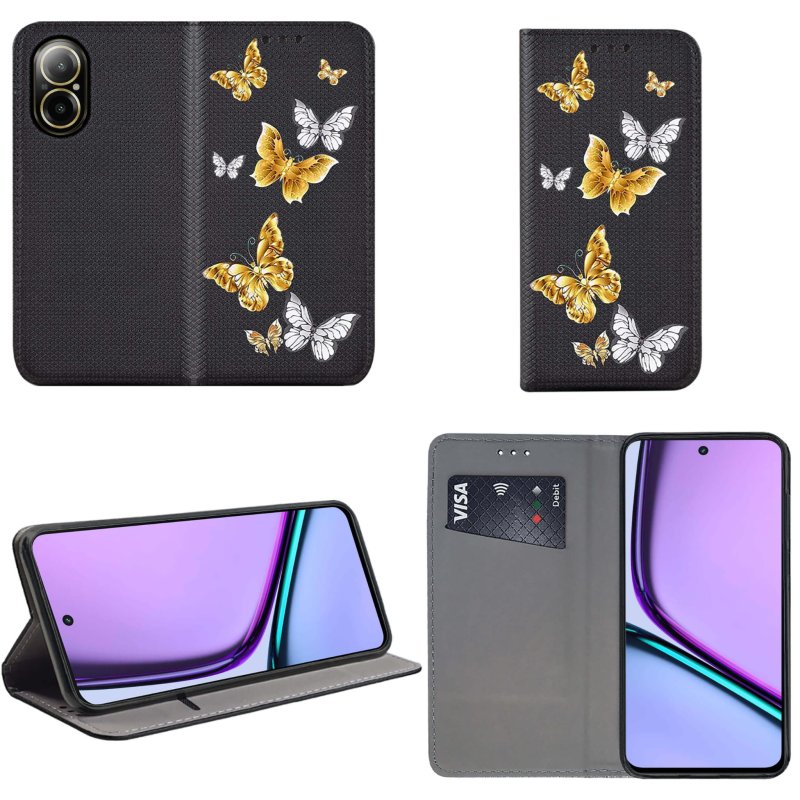 etui-do-realme-c67-zamykane-malowane-wzor-ze-szklem