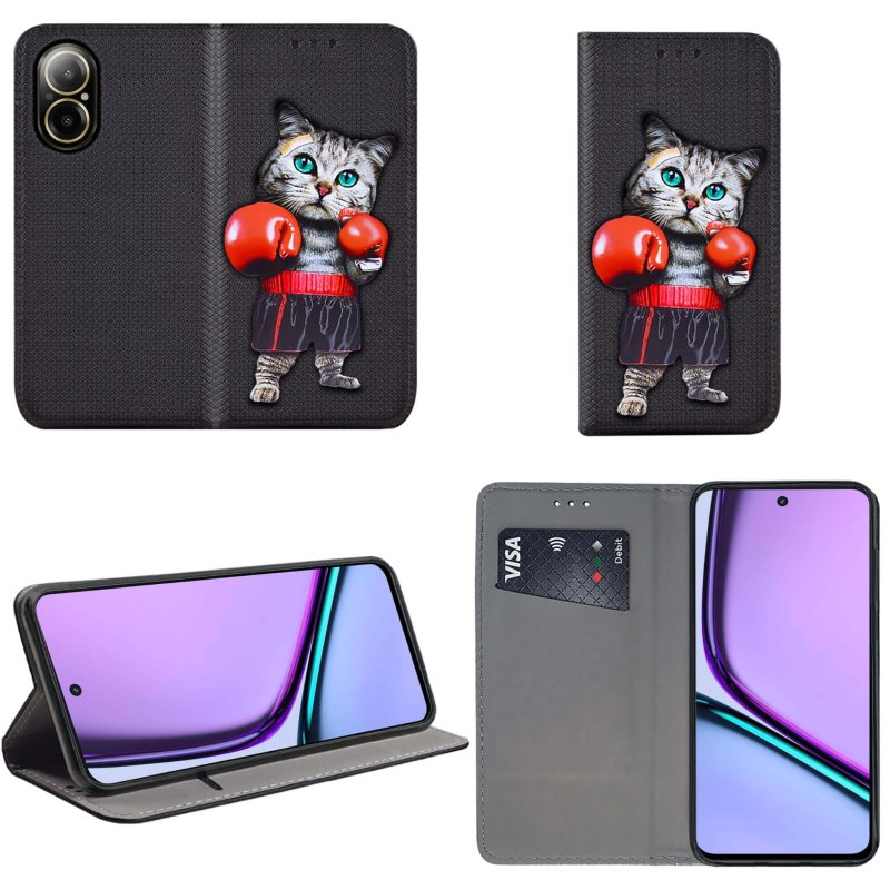 etui-do-realme-c67-zamykane-malowane-wzor-ze-szklem