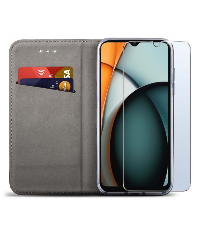 etui-do-xiaomi-redmi-a3-czarne-zamykane-ze-szklem