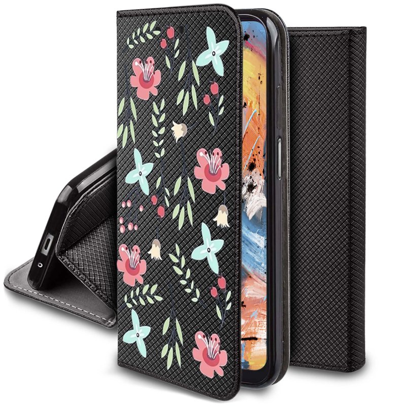 etui-do-xiaomi-redmi-a3-zamykane-malowane-wzor-ze-szklem
