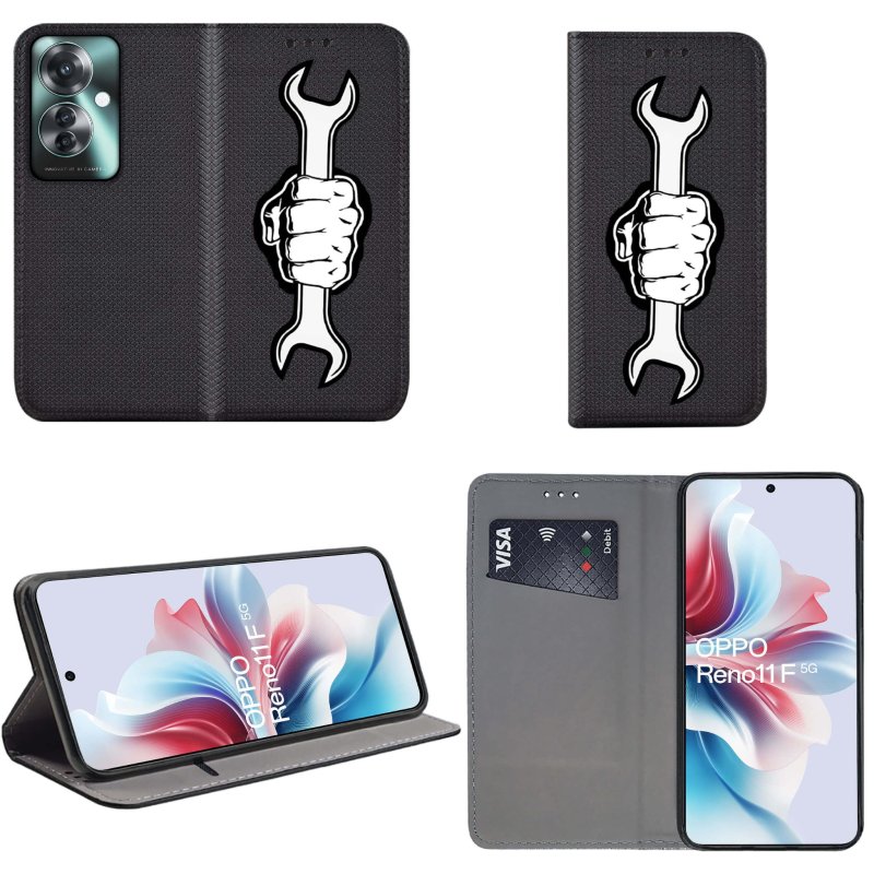 etui-do-oppo-reno-11f-5g-zamykane-malowane-wzor-klucz-ze-szklem