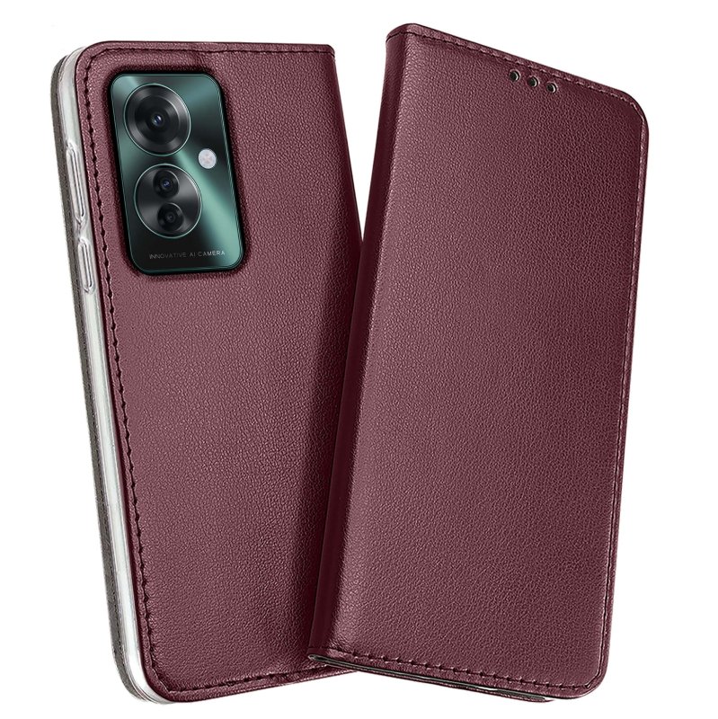 etui-do-oppo-reno-11f-5g-burgundowe-magnetyczne-zamykane-ze-szklem