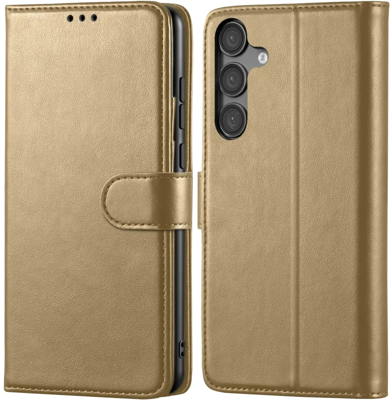etui-do-samsung-galaxy-a55-zlote-magnetyczne-z-klapka-ze-szklem