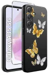 Etui do Samsung Galaxy A35 5G malowane wzór motyle ze szkłem