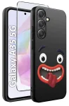 Etui do Samsung Galaxy A35 5G malowane wzór śmieszny ze szkłem