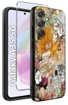 Etui do Samsung Galaxy A35 5G malowane wzór kolorowy ze szkłem