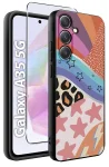 Etui do Samsung Galaxy A35 5G malowane wzór kolorowy ze szkłem