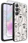 Etui do Samsung Galaxy A35 5G malowane wzór damski ze szkłem