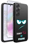 Etui do Samsung Galaxy A35 5G malowane wzór śmieszny ze szkłem