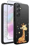 Etui do Samsung Galaxy A35 5G malowane wzór zwierzęta ze szkłem
