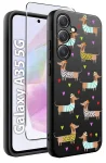 Etui do Samsung Galaxy A35 5G malowane wzór zwierzęta ze szkłem