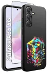 Etui do Samsung Galaxy A35 5G malowane wzór fajny ze szkłem