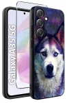Etui do Samsung Galaxy A35 5G malowane wzór z psem ze szkłem