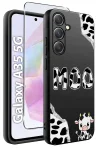 Etui do Samsung Galaxy A35 5G malowane wzór śmieszny ze szkłem