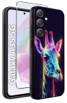 Etui do Samsung Galaxy A35 5G malowane wzór zwierzęta ze szkłem