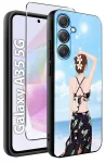 Etui do Samsung Galaxy A35 5G malowane wzór kobiecy ze szkłem